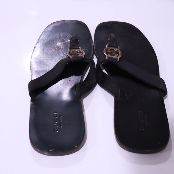 Gucci Black Flip Flops - Size ? - Picture 5 of 11